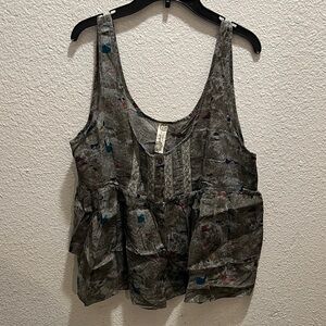 Free People Multicolor Patterned Tank Top